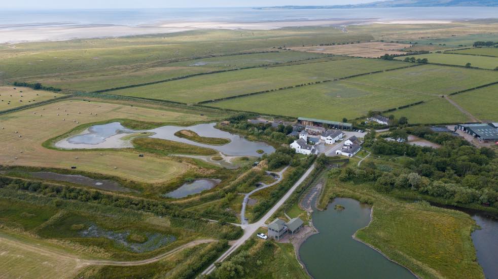 WWT Caerlaverock from above